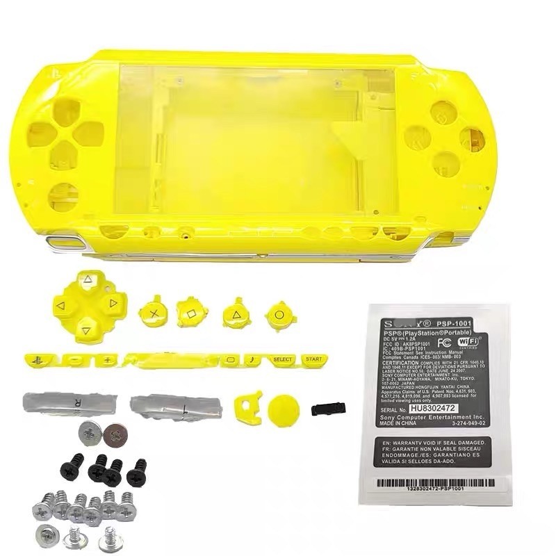 Replacement Full Housing Shell Faceplate Case for Sony PSP 1000 With Buttons Set