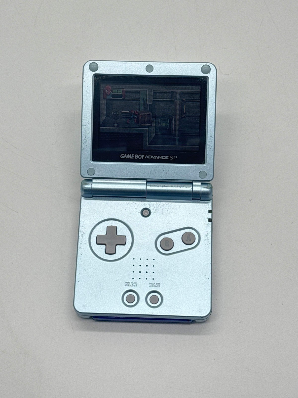 Nintendo Game Boy Advance SP AGS-001 Blue Console #649 w/ Charger