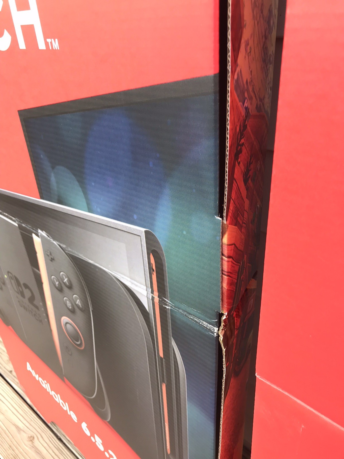 Lot Of 2 5ft Mario Kart World Cardboard Display Double Sided Nintendo Switch 2