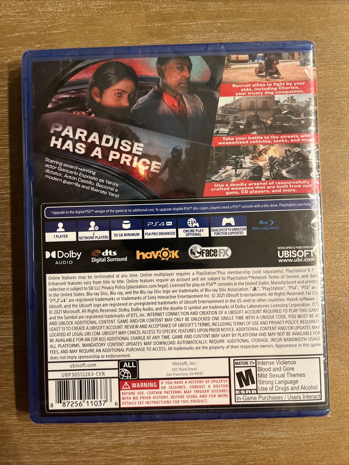 Far Cry 6 ( Sony PlayStation 4 PS4 – PS5 Upgrade Available ) – New Sealed !!!