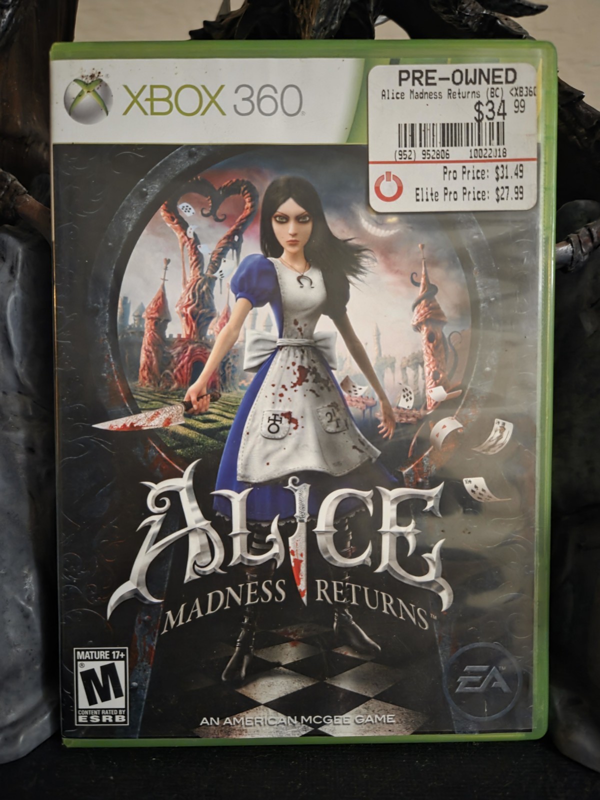 Alice Madness Returns Microsoft Xbox 360, CASE ONLY