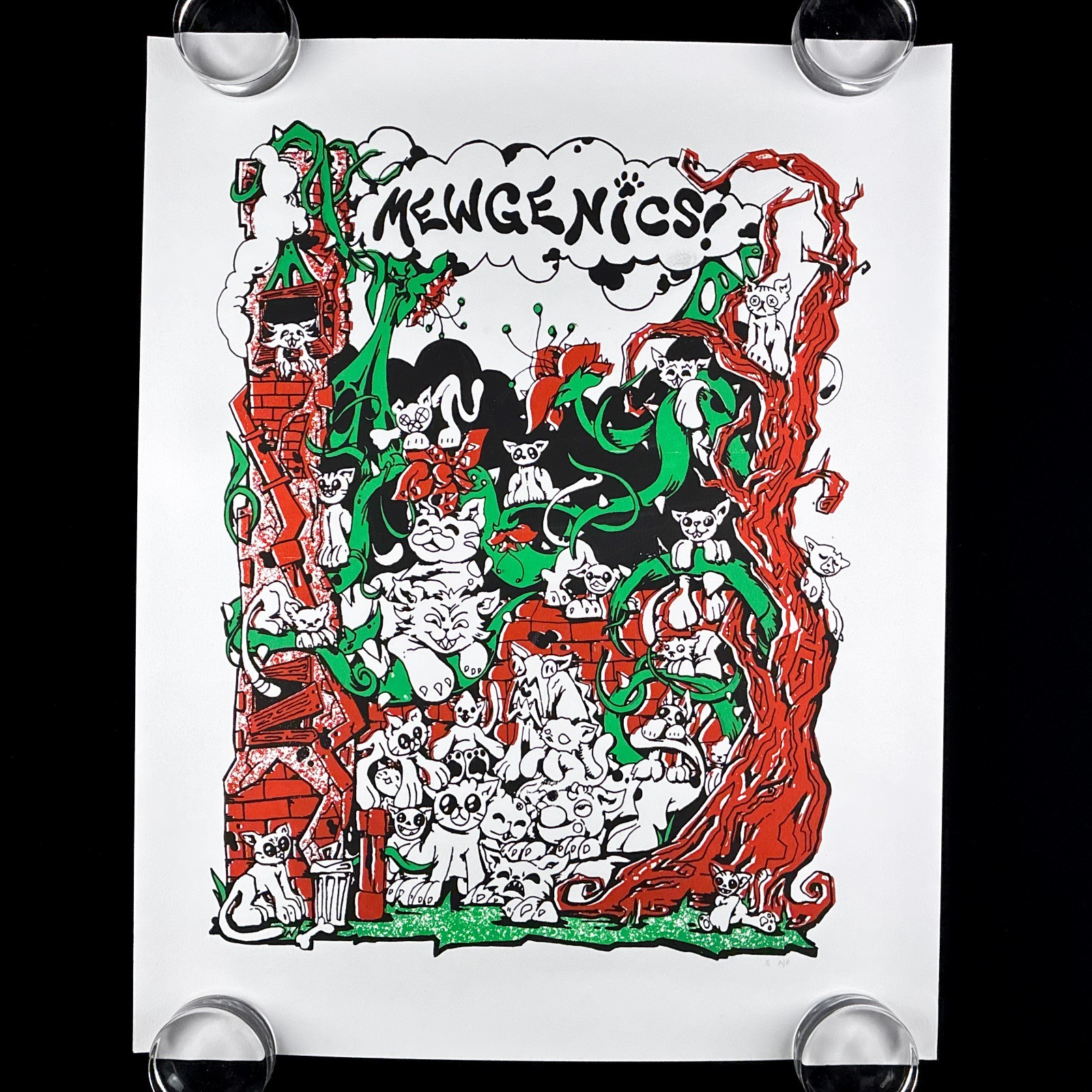 Official Ridiculon Mewgenics Limited Edition Run Screen-Print Poster Exclusive