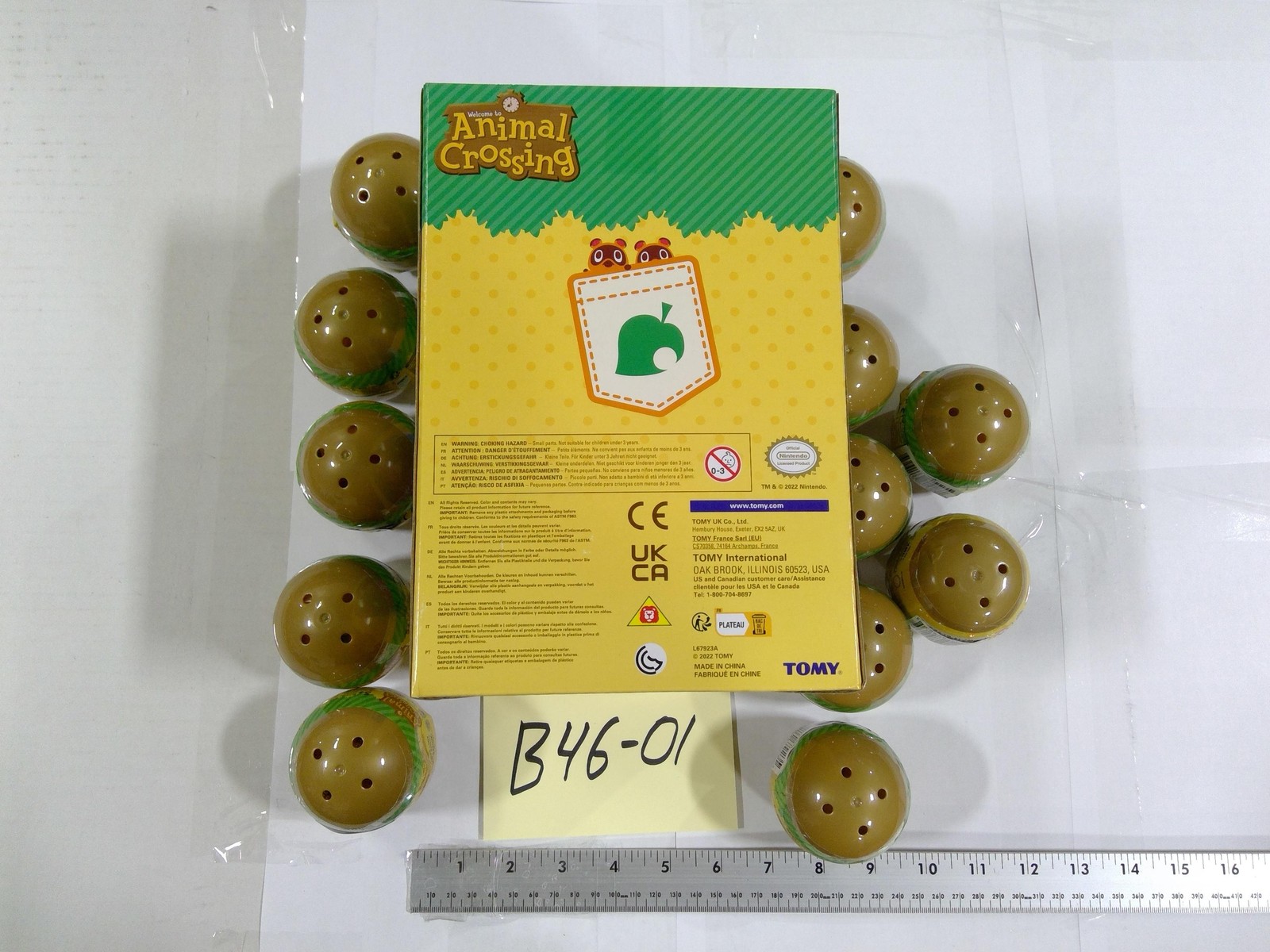 Animal Crossing TOMY Dangler Key Chain Capsule Lot Of 12 Blind Eggs New Sealed