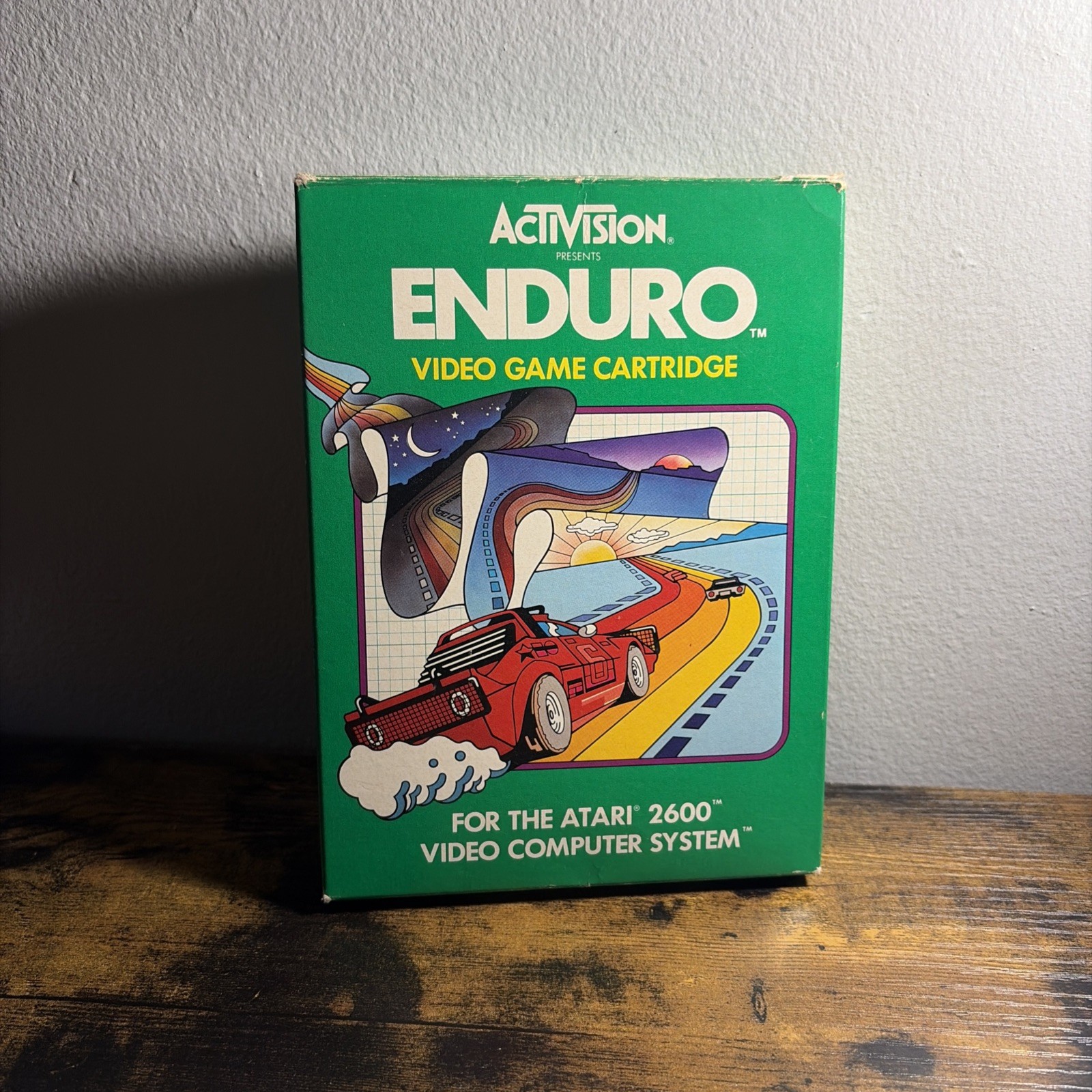 Enduro (Atari 2600, 1983) Complete In Box CIB w/ Manual & Paperwork