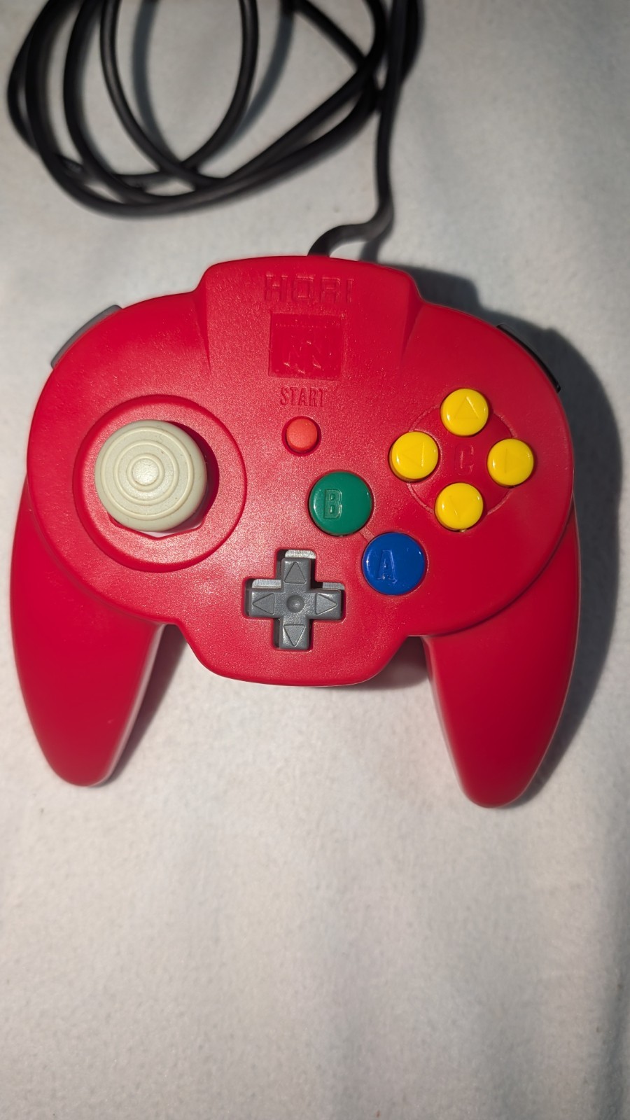 Nintendo 64 Hori Mini Pad Controller Red Tested And Working