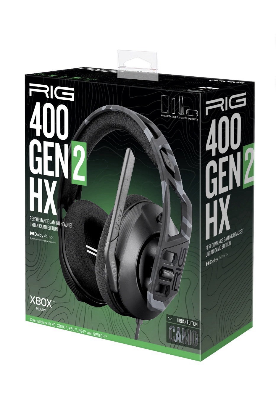 RIG 400 GEN 2 HX Urban Camo Edition Gaming Headset Noise Cancellation