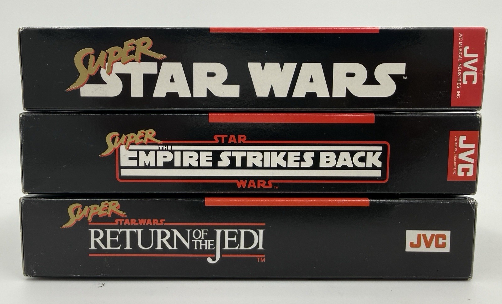 CIB Super Star Wars Trilogy SNES LOT Empire Strikes Return Jedi Fast Free Shipng