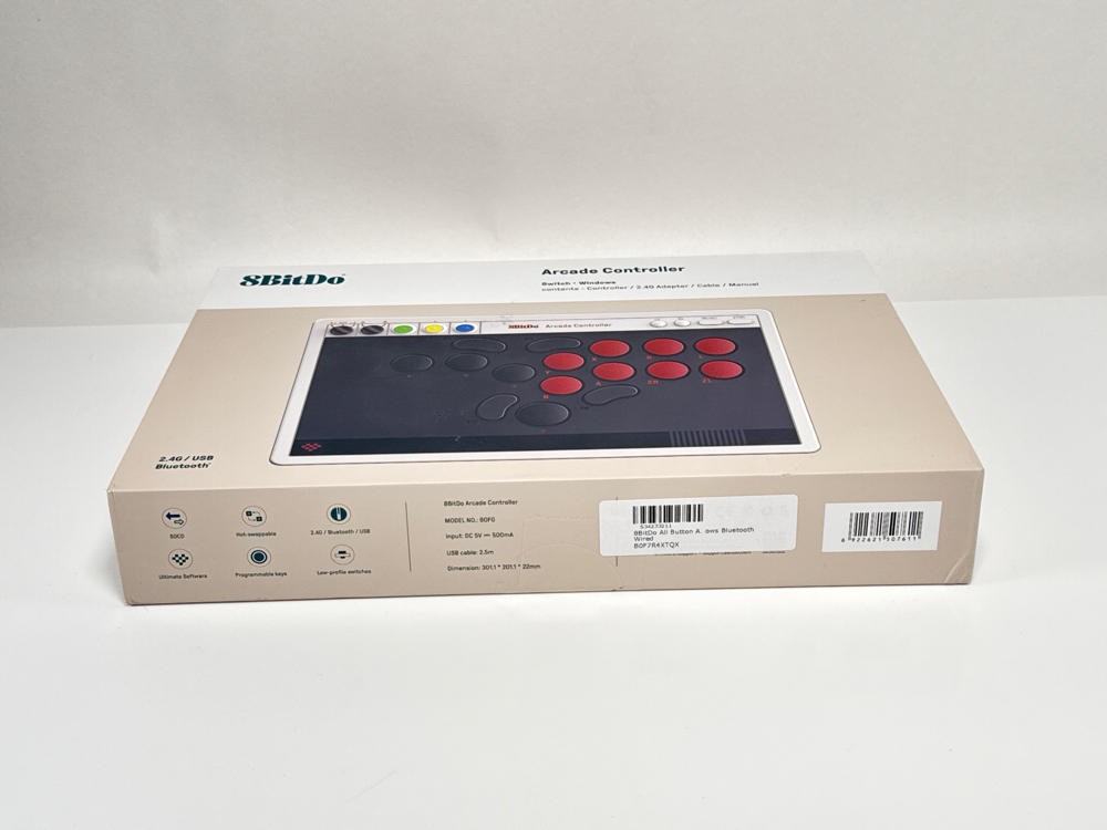 8BitDo All Button Arcade Controller Switch 2 Windows Bluetooth Wired