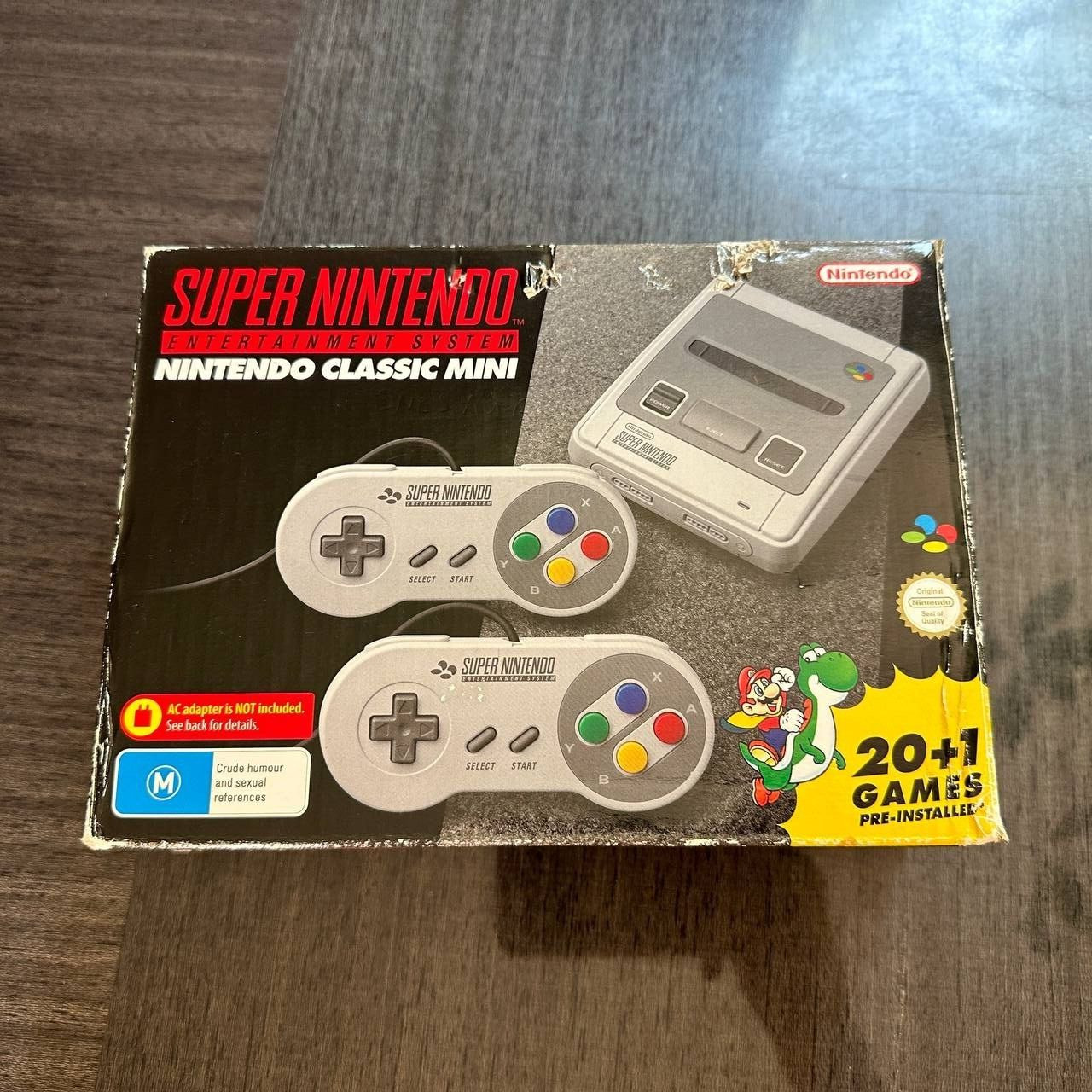 Australian SNES Super NES Nintendo Classic Mini Console 2 Controllers 21 Games