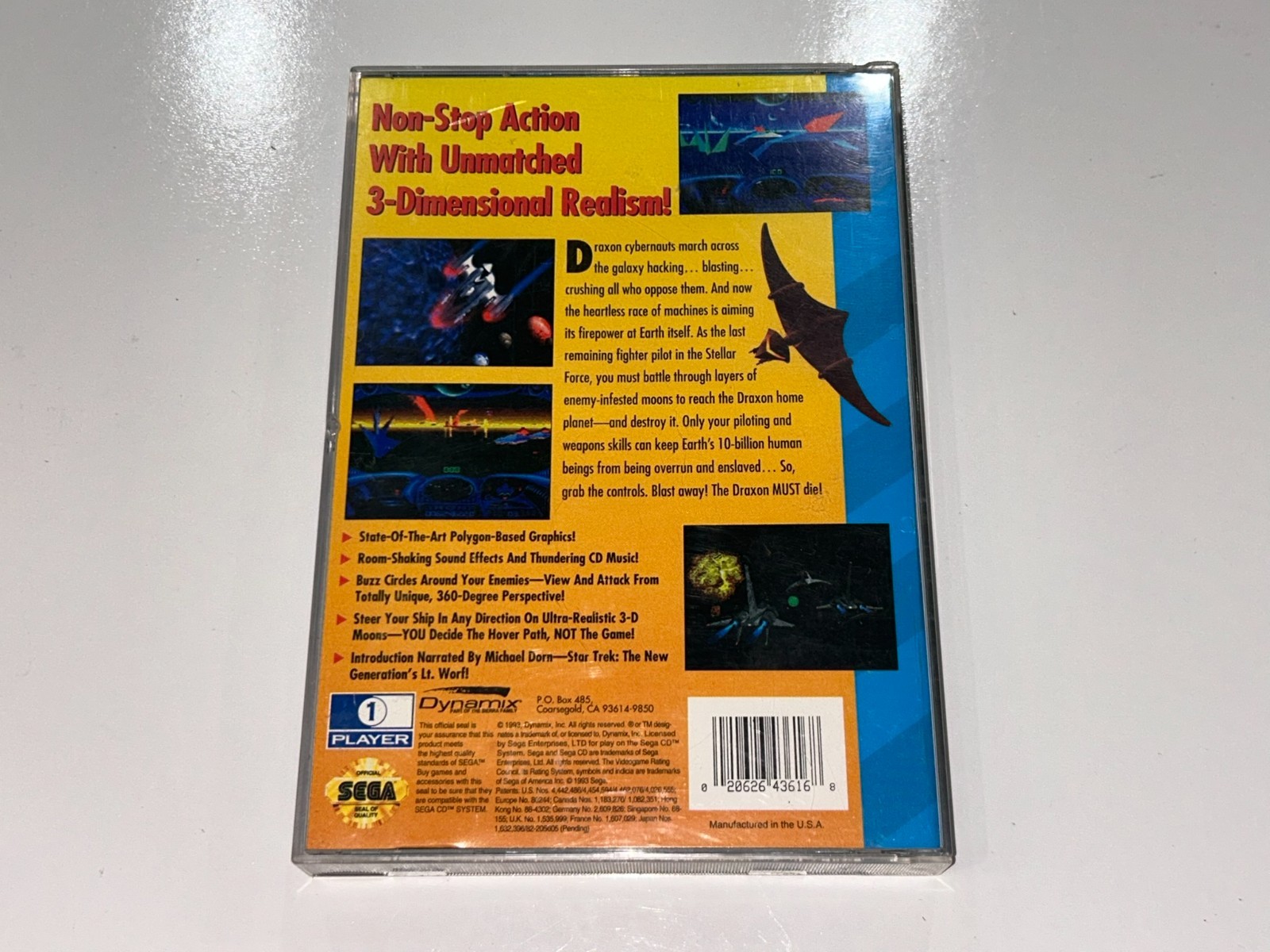 4 Sega CD Games (Racing Aces, Stellar-Fire, ThunderStrike, Tomcat Alley) Lot 8