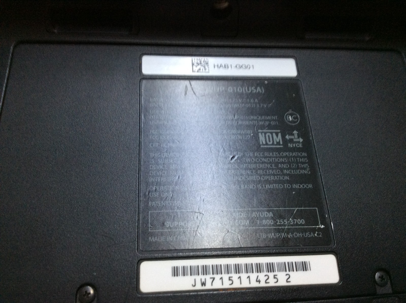Nintendo Wii U WUP-010 Gamepad Only Black Works Tested.