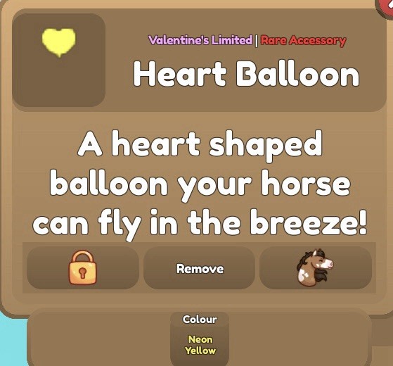 Wild Horse Islands Heart Balloon Accessory | Please Read Description