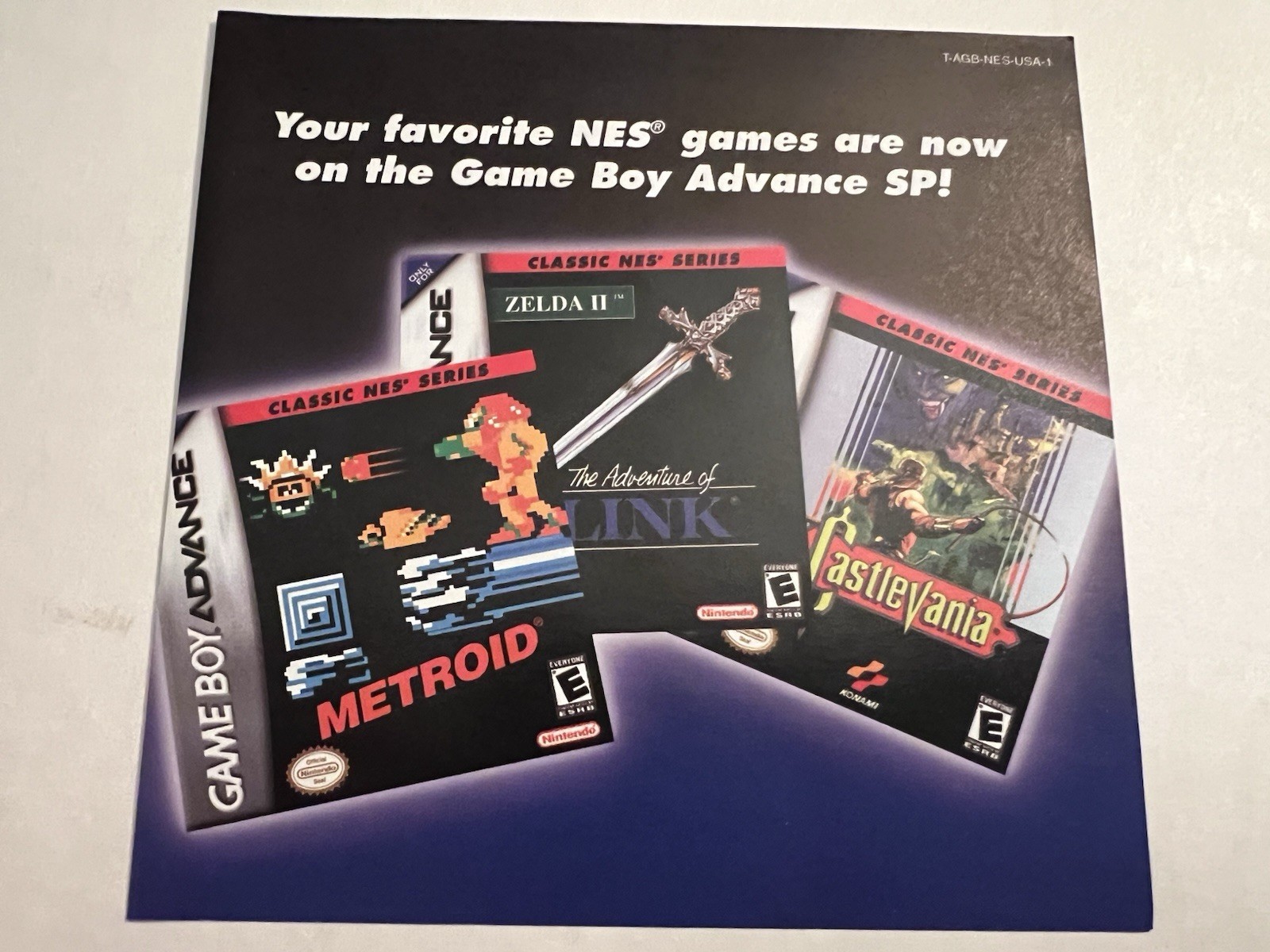 Nintendo Metroid Classic NES Series GBA NTSC-U/C 2004 E Manual Included CIB