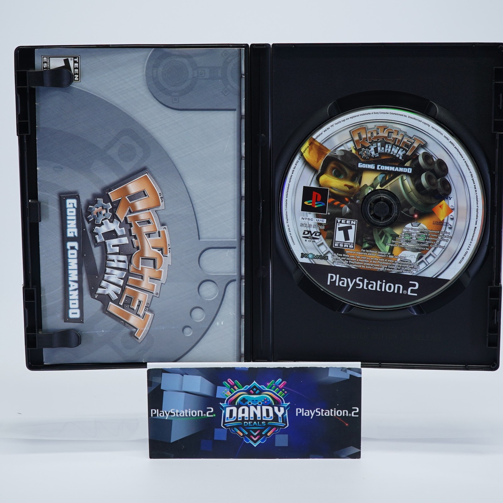 Ratchet & Clank Going Commando PS2 Black Label – CIB W/ Manual – PlayStation 2