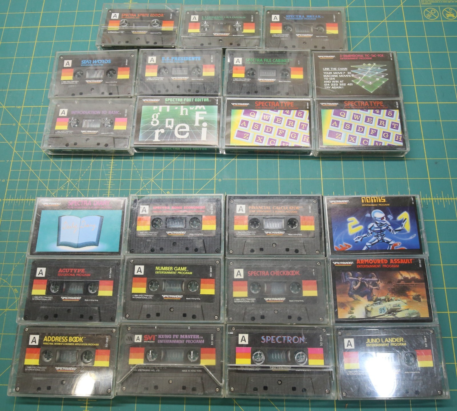 Lot of 23 Spectravideo SVI‑318/328 Cassettes All Untested