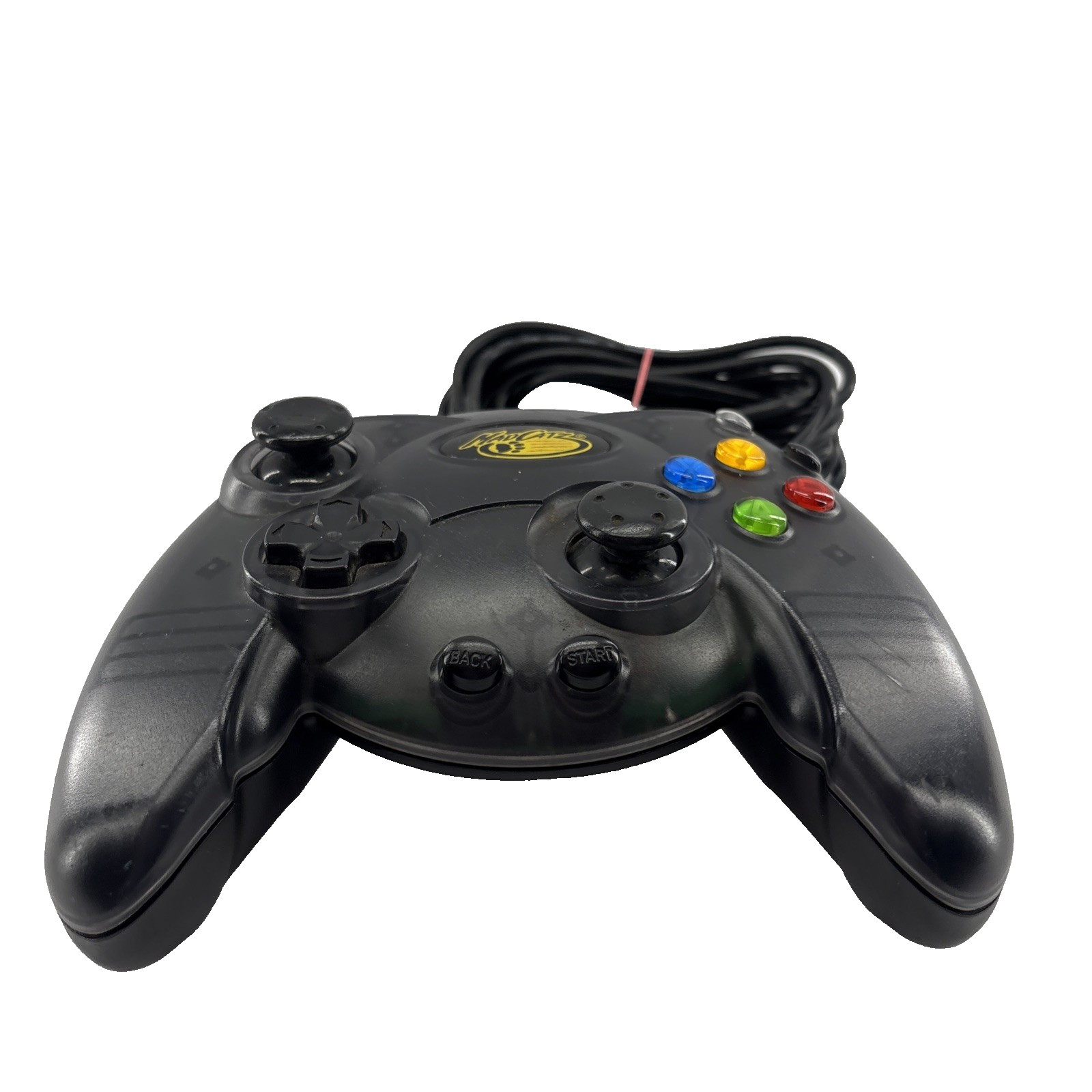 Microsoft Xbox Original Mad Catz Wired Controller Clear Smoke Black 4516