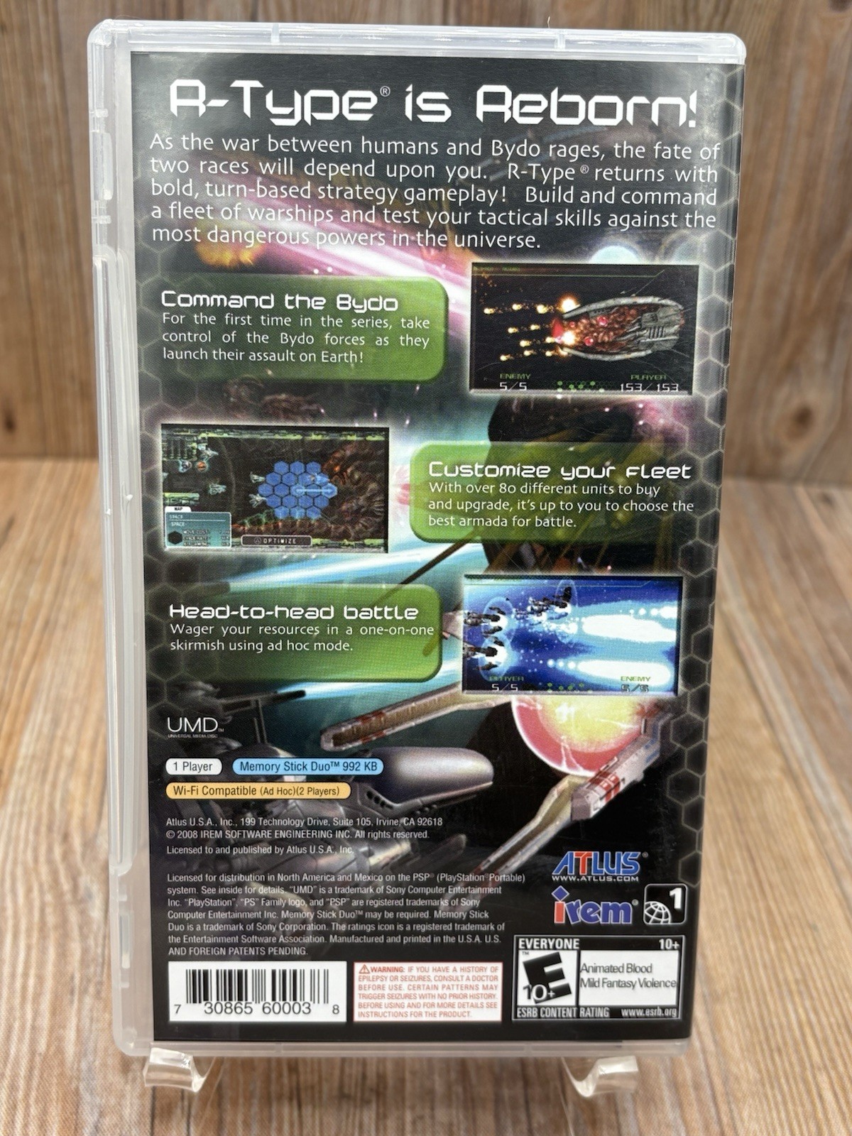 R-Type Command (Sony PSP, 2008) Altus CIB Complete and Tested