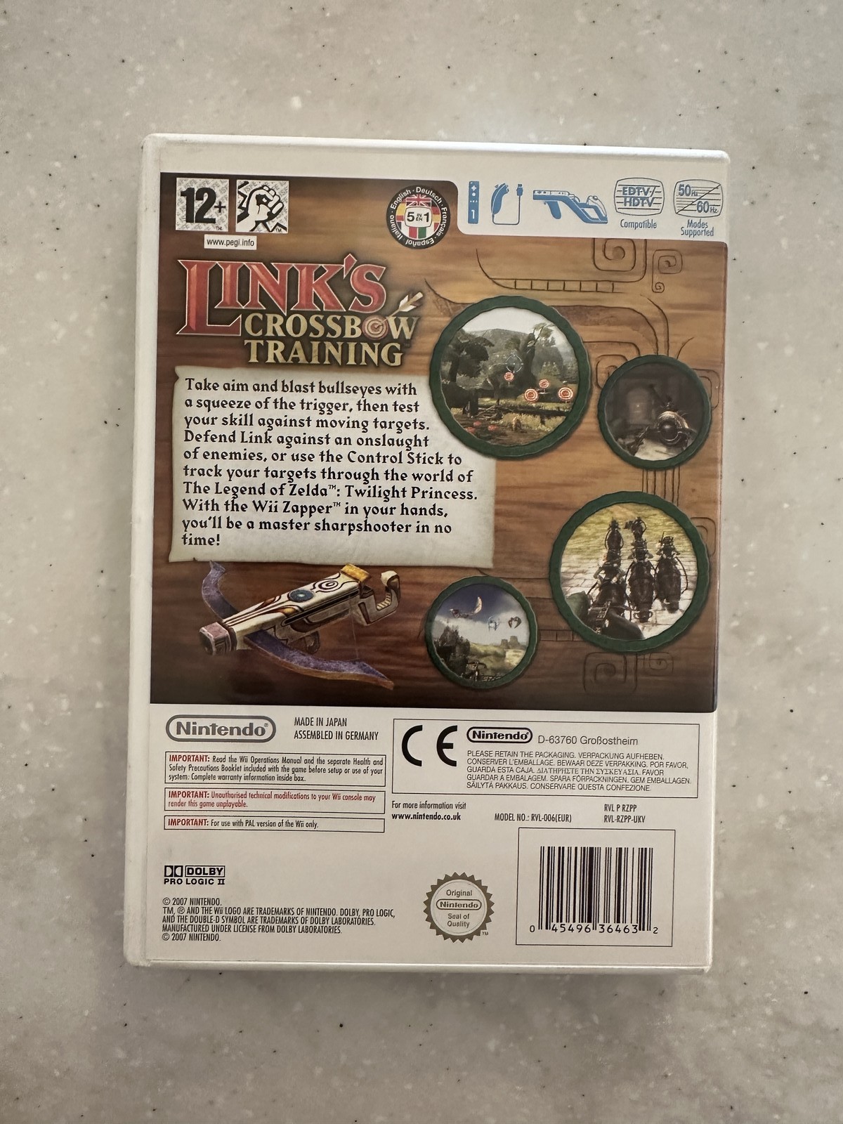 Link’s Crossbow Training Nintendo Wii PAL Video Game PEGI 12 Complete with