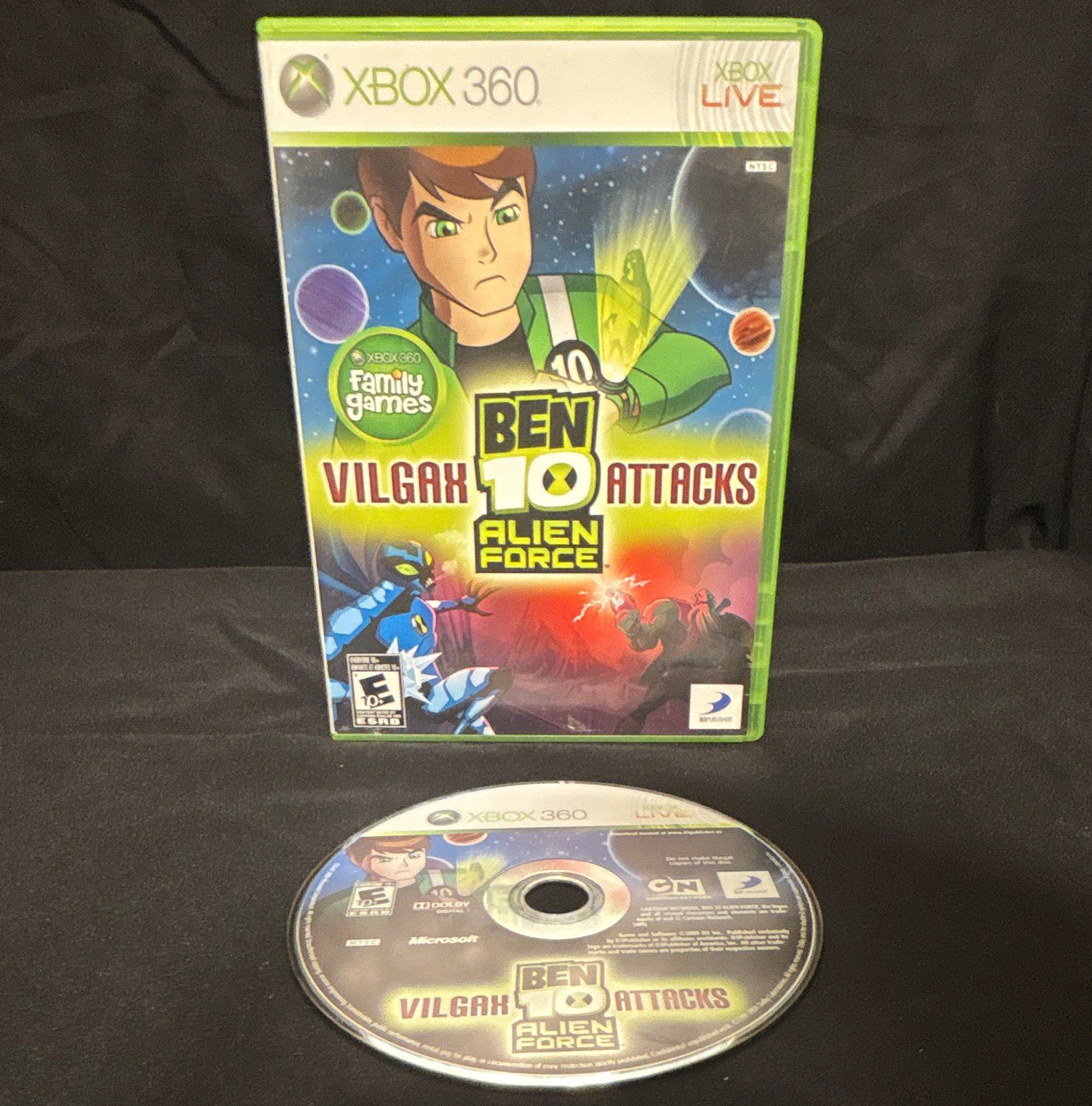 D3Publisher Ben 10 Vilgax Attacks Xbox 360 E10+ NTSC-U/C CIB Manual