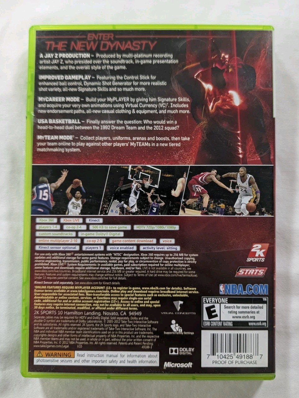 NBA 2K13 (Xbox 360, 2012) CIB Complete w/ Manual Jay-Z Produced – TESTED