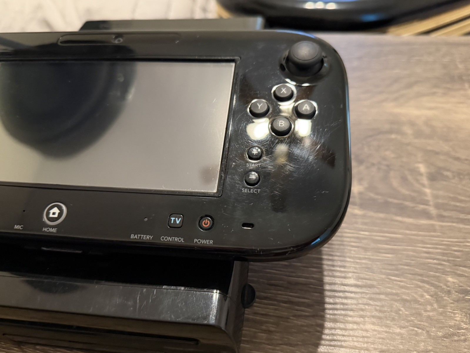 Nintendo Wii U Black 32GB Console / GamePad / Cables (Tested!) – READ