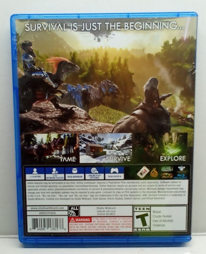 Ark: Survival Evolved (PlayStation 4, 2017) Complete Tested Working – Free Ship