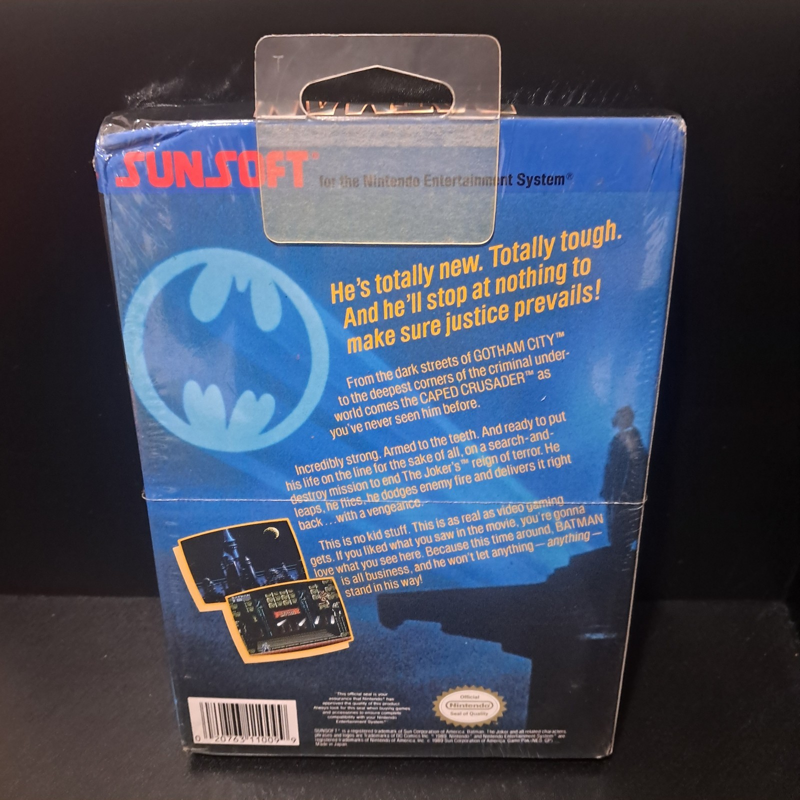 Batman The Video Game 90s NES Factory Sealed H-Seam Oval Nintendo Seal Brand New