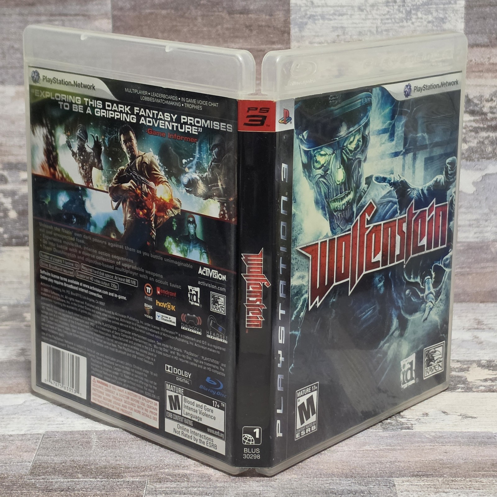 Activision Wolfenstein Series PS3 Shooter Manual Included M 2009 NTSC-U/C