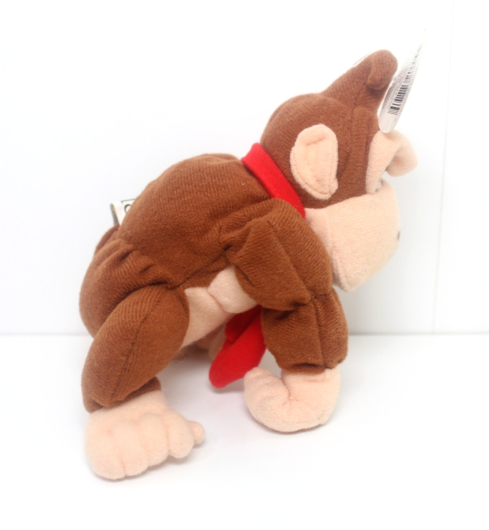 Vintage Nintendo 64 Donkey Kong Beanbag Plush + Hang & Tush Tag (BD&A, 1997)
