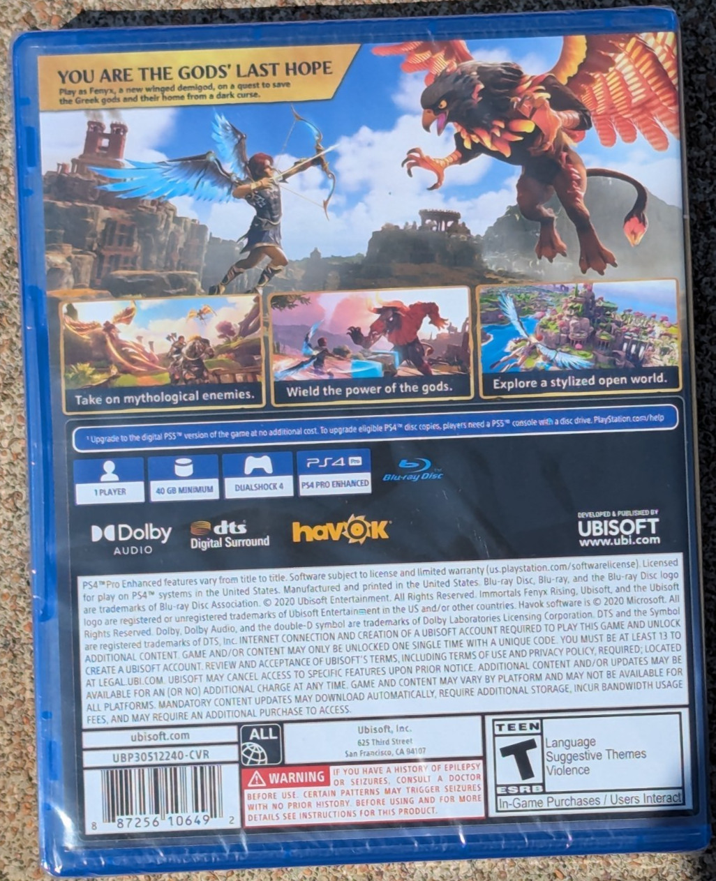 Immortals Fenyx Rising PS4 PlayStation 4 NEW SEALED PS5 Upgrade Available
