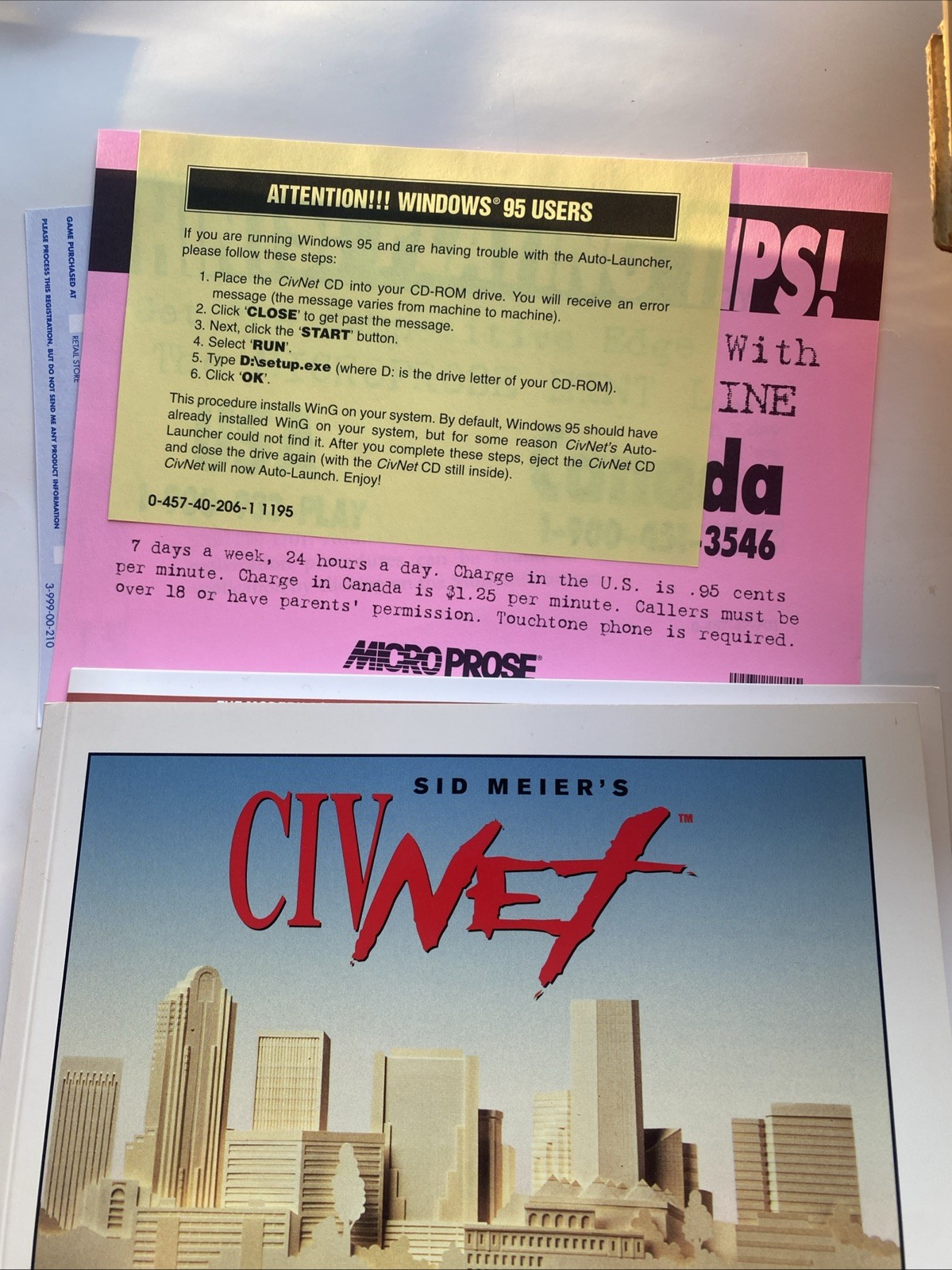 Sid Meier’s CIVNET (PC, 1995) BIG BOX Brand New Sealed
