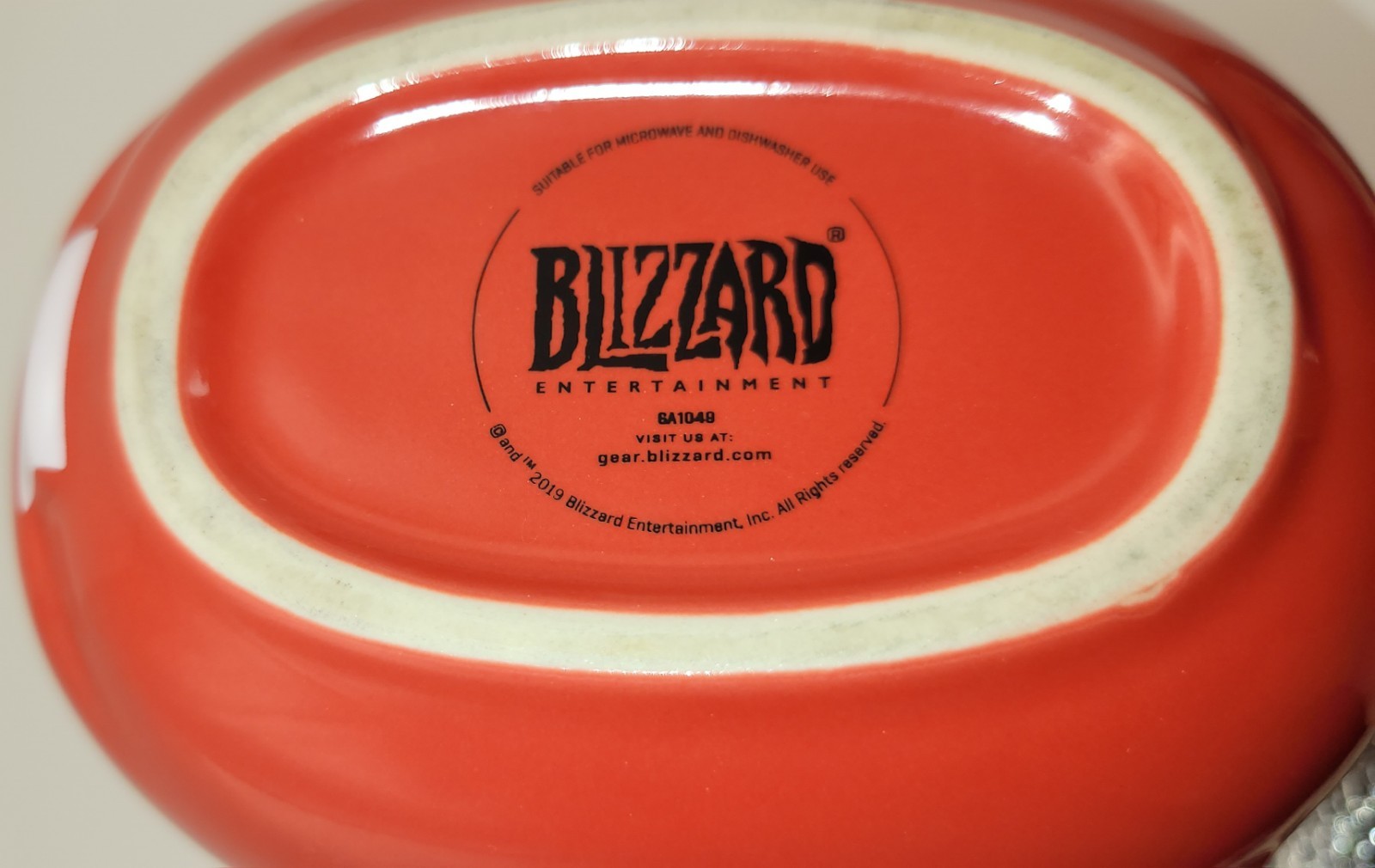 World of Warcraft Murloc Red Blizzard 3-D Ceramic Mug MINT HTF RARE