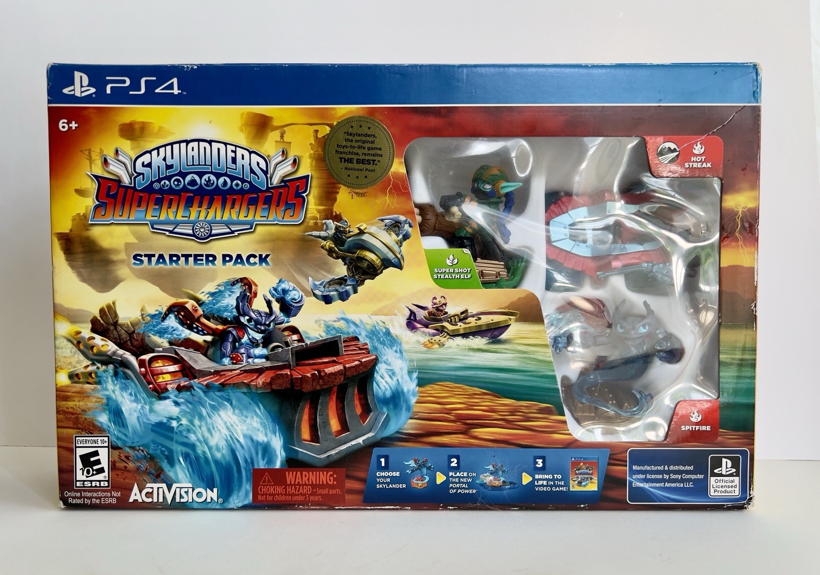 Skylanders SuperChargers Starter Pack PS4 PlayStation 4 – Open Box UNUSED MINT