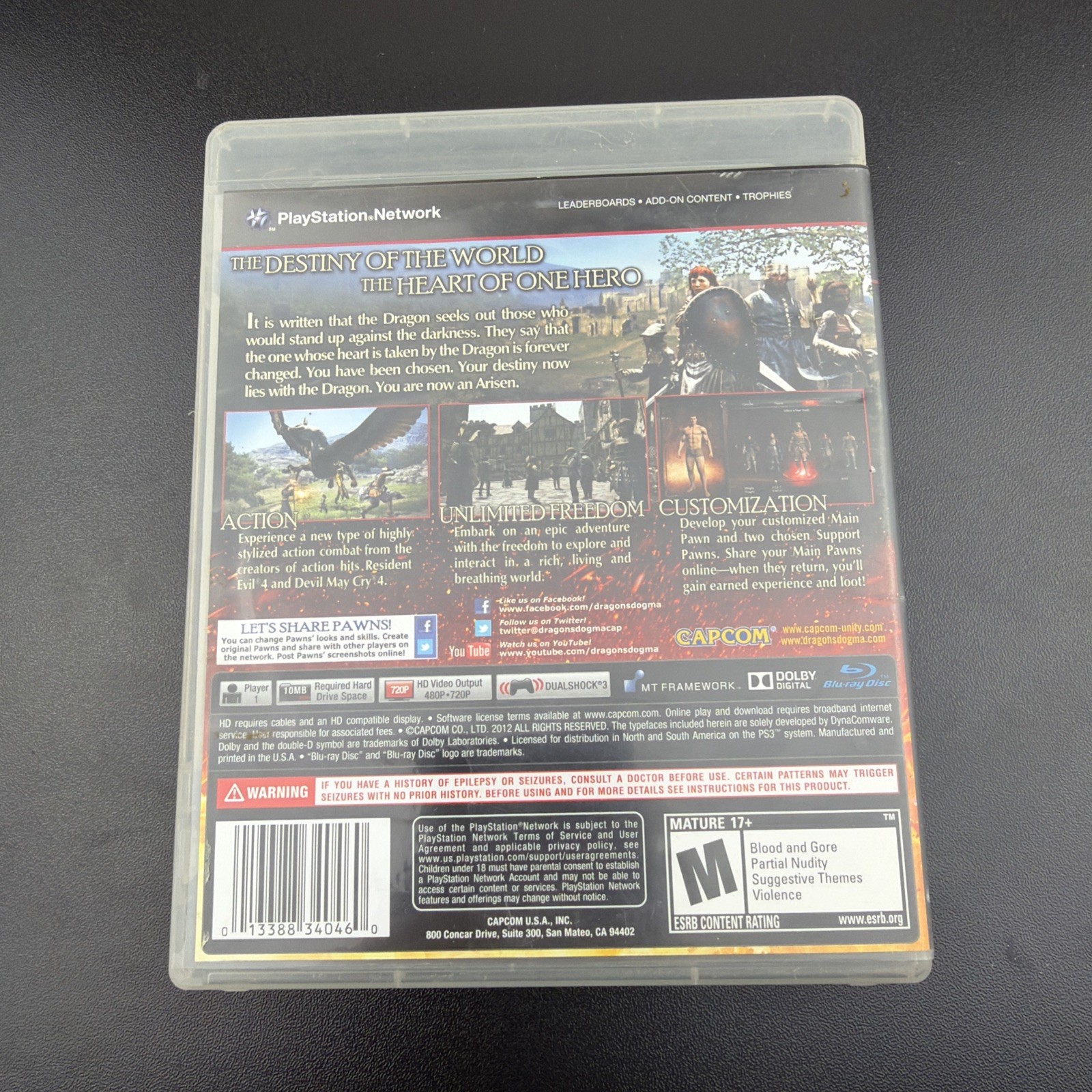 Dragon’s Dogma (PS3 Sony PlayStation 3) Complete