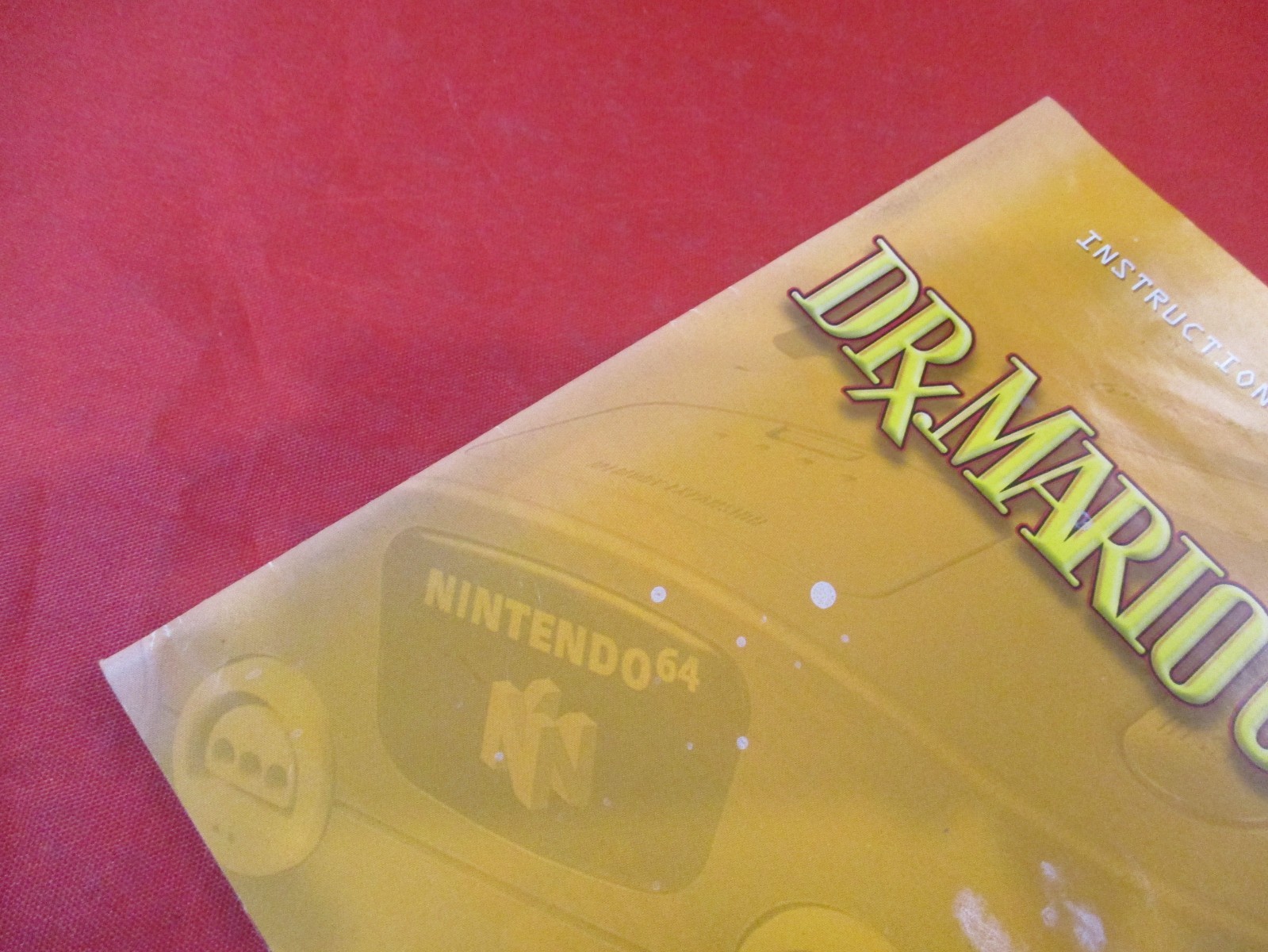Dr. Mario Nintendo 64 N64 Instruction Manual Booklet ONLY #L