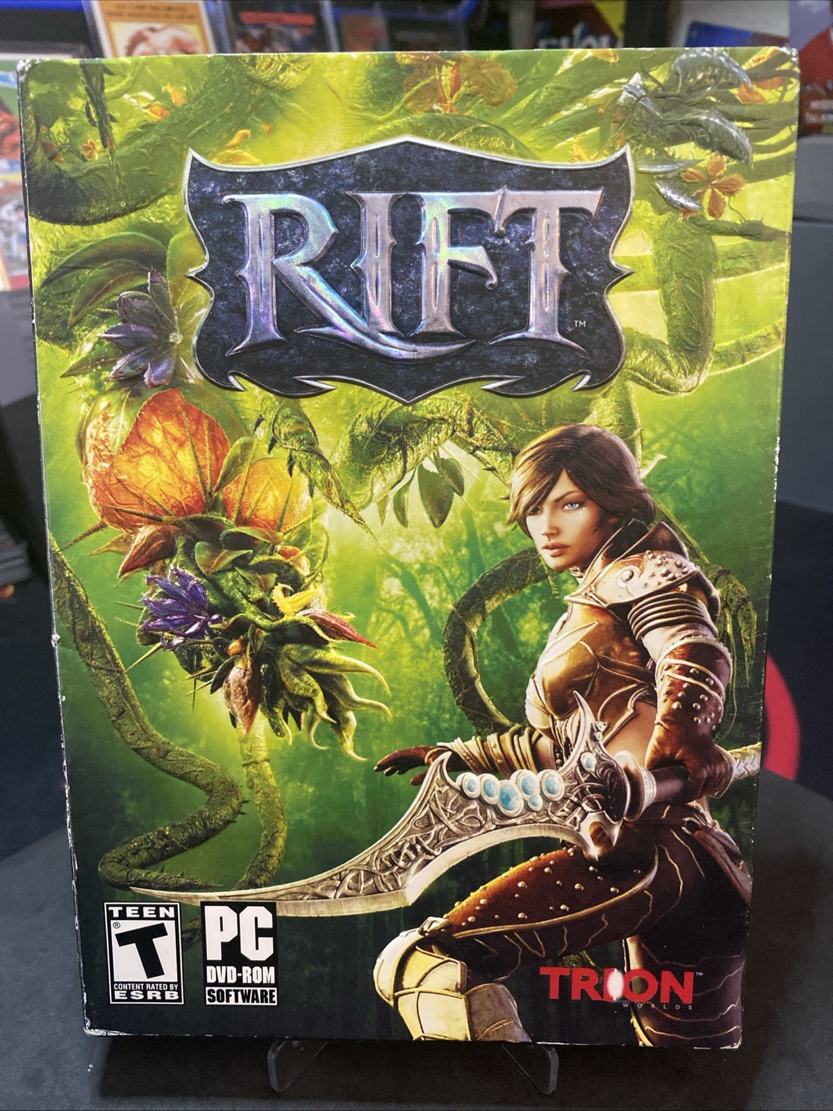 Rift PC DVD-ROM Video Game 2011 Software with Poster Trion role playing CIB