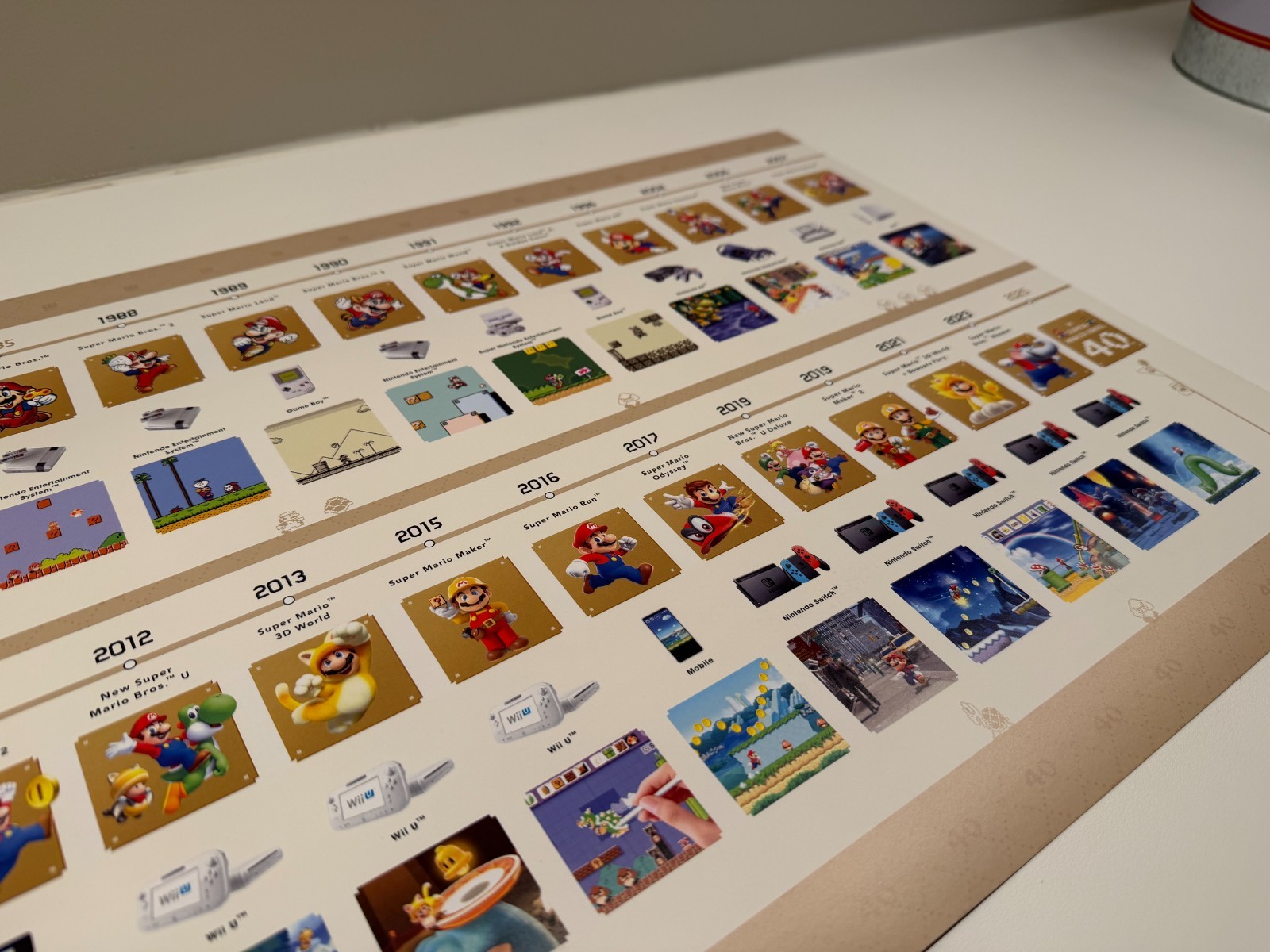 Super Mario Bros. 40th Anniversary/Mario Galaxy Exclusive Target DS Movie Poster