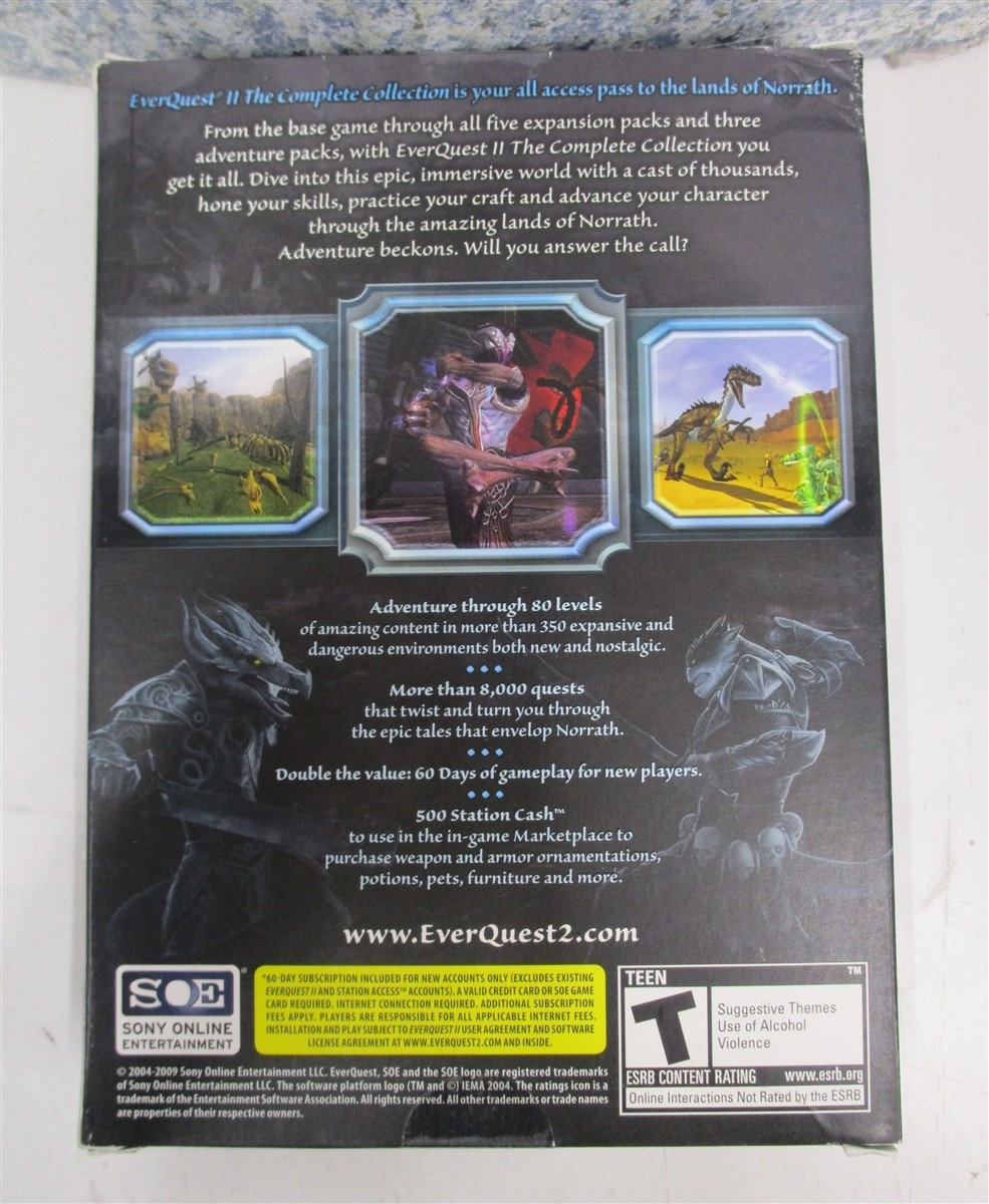 Video Game PC EverQuest II 2 The Complete Collection NEW