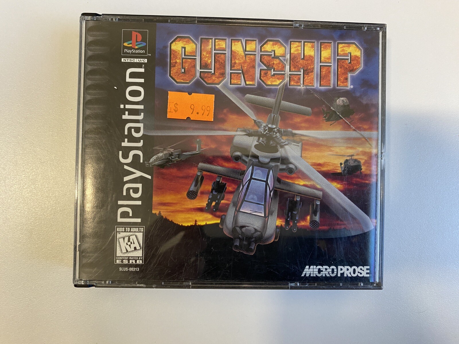Gunship PlayStation 1, 1996. No manual. Tested, works.