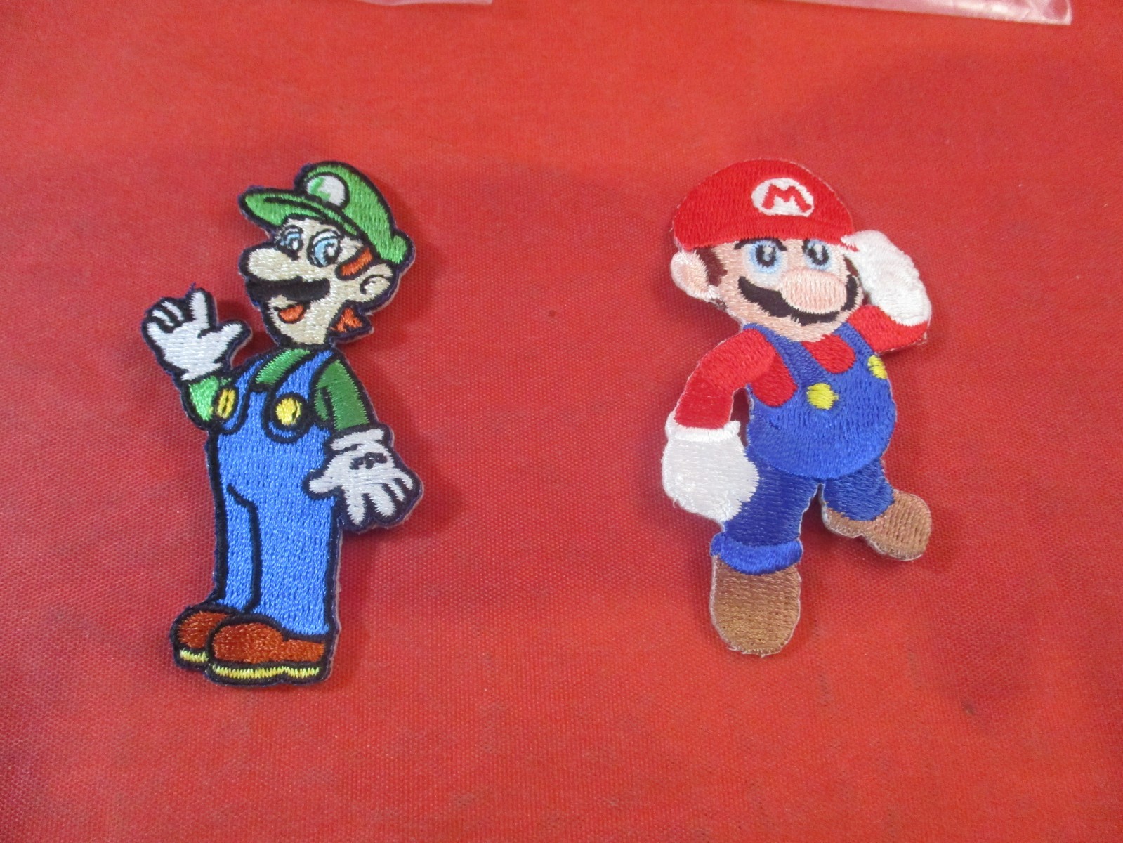 Lot 4 Nintendo Super Mario Bros. Patches 2003 Level Up & Mushroom, Luigi & Mario
