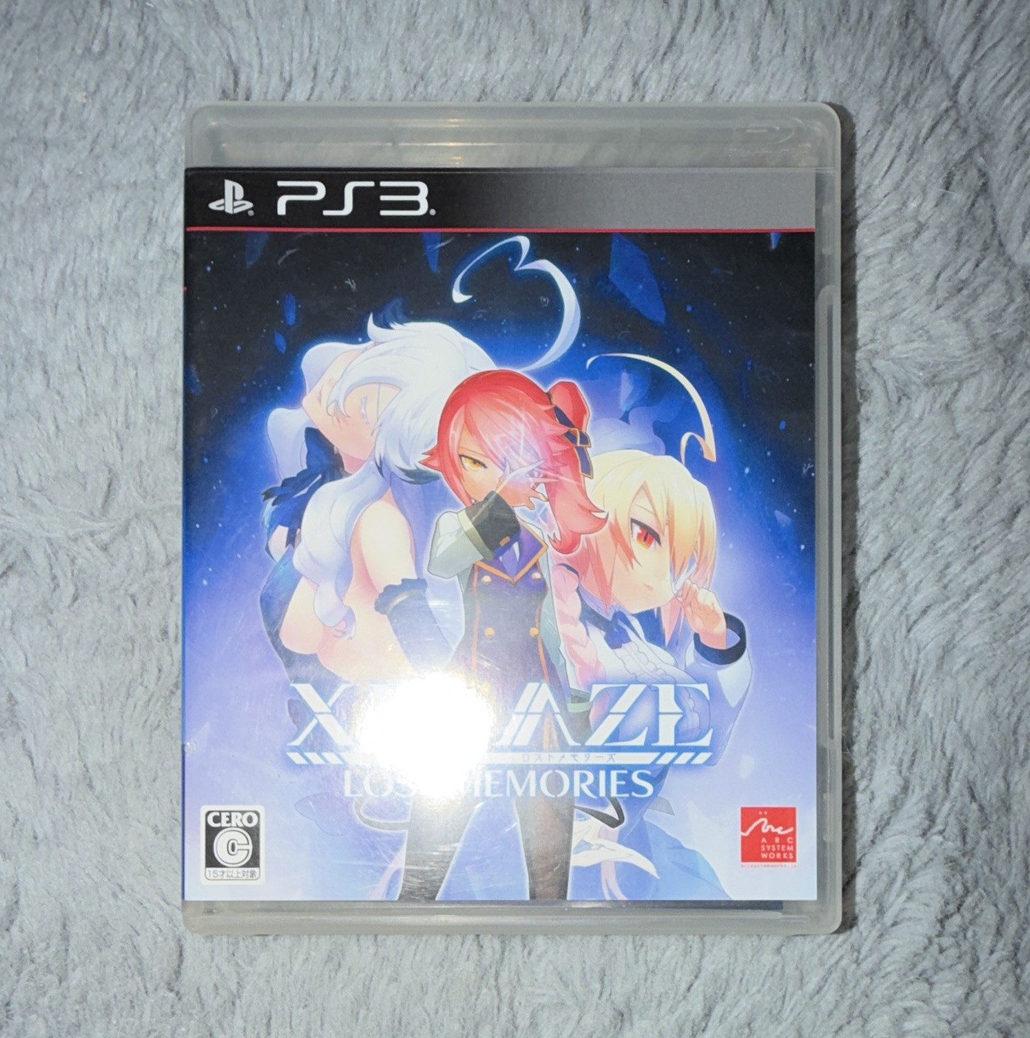 Arc System Works Xblaze Lost: Memories PS3 NTSC-J Japan Import CERO C w/ Manual