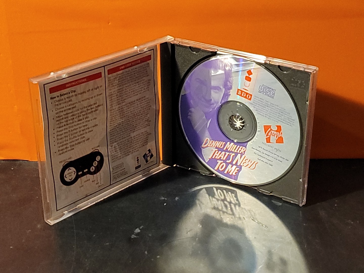 Dennis Miller That’s News To Me (Panasonic 3DO 1994) Complete CIB Tezted & Works