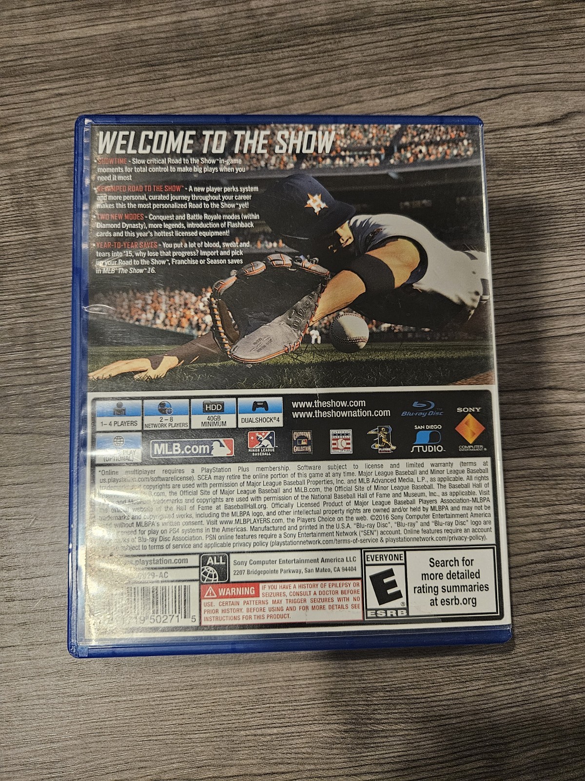 MLB 16 The Show Sony PlayStation 4 PS4 Baseball Video Game