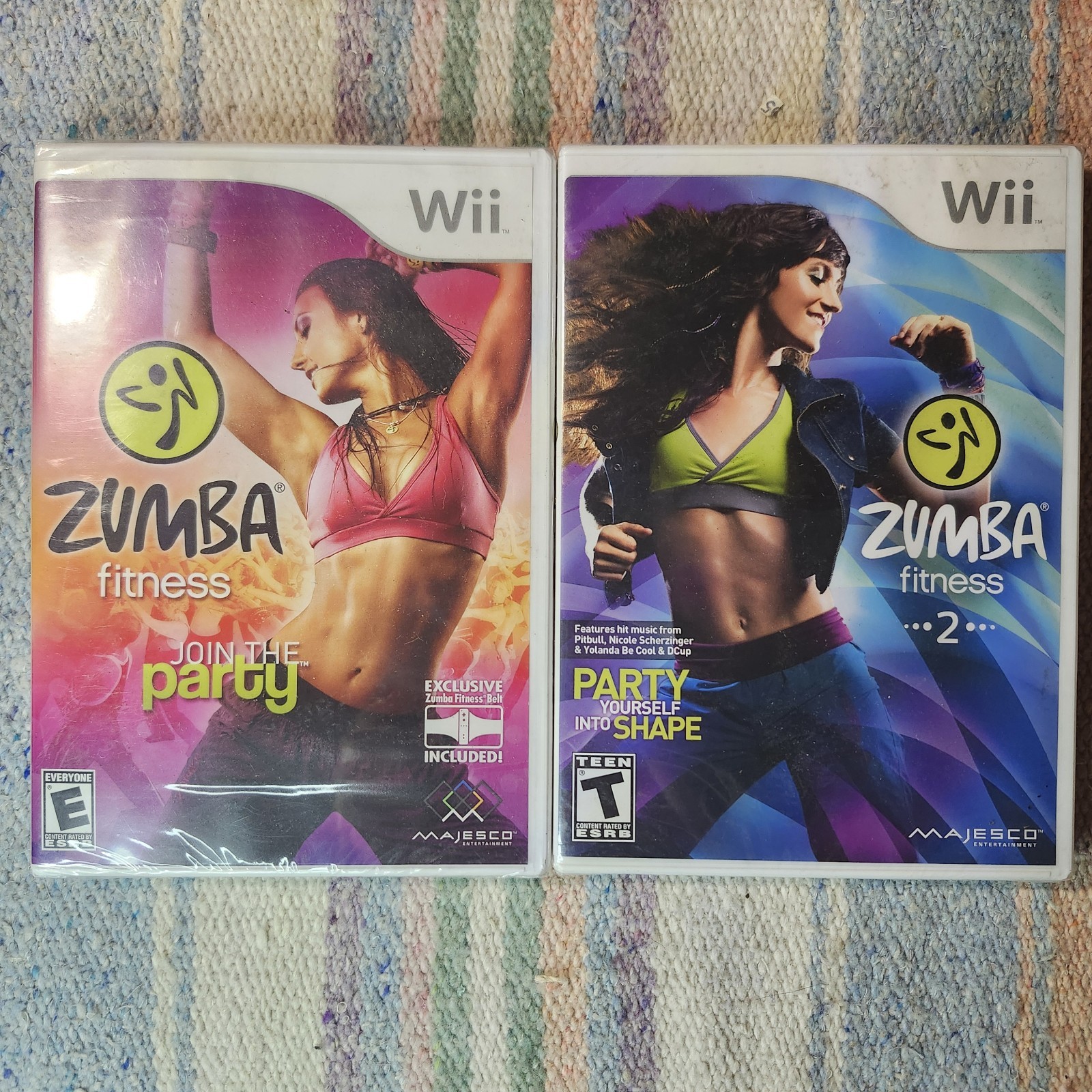 Wii Zumba Fitness and Zumba Fitness 2 NEW Sealed