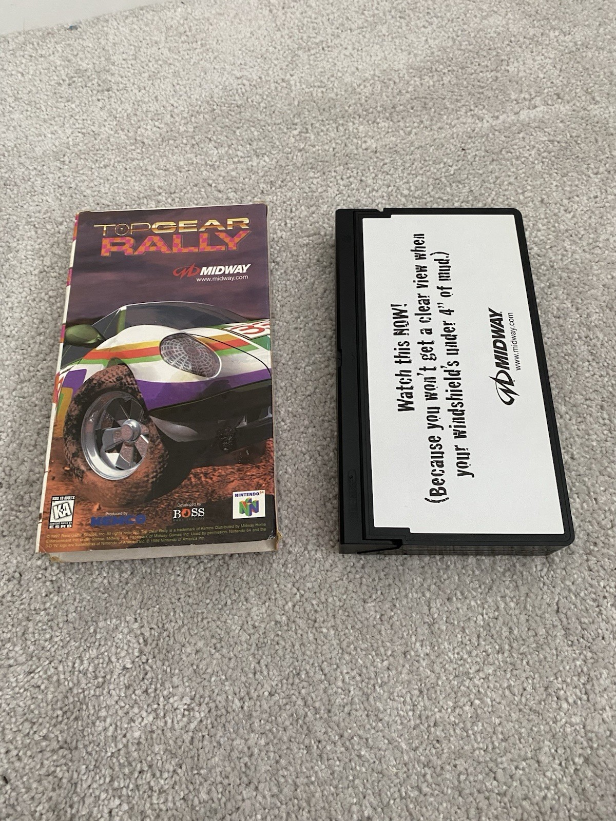 Top Gear Rally promo VHS video Midway 1997 Nintendo 64