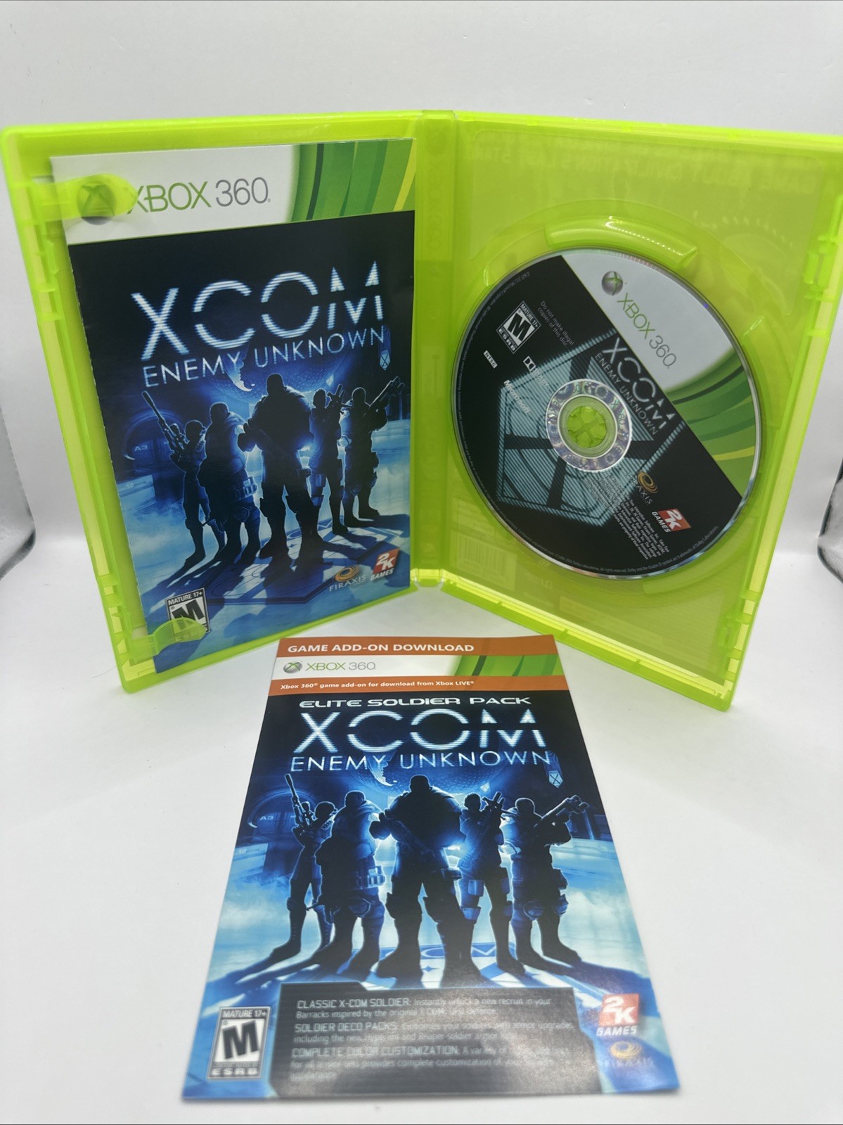 XCOM Enemy Unknown Xbox 360 Complete In Box Cib Manual