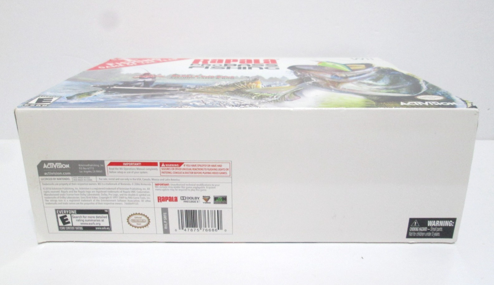 Nintendo Wii Rapala Pro Bass Fishing Game & Rod Activision NEW Open Box