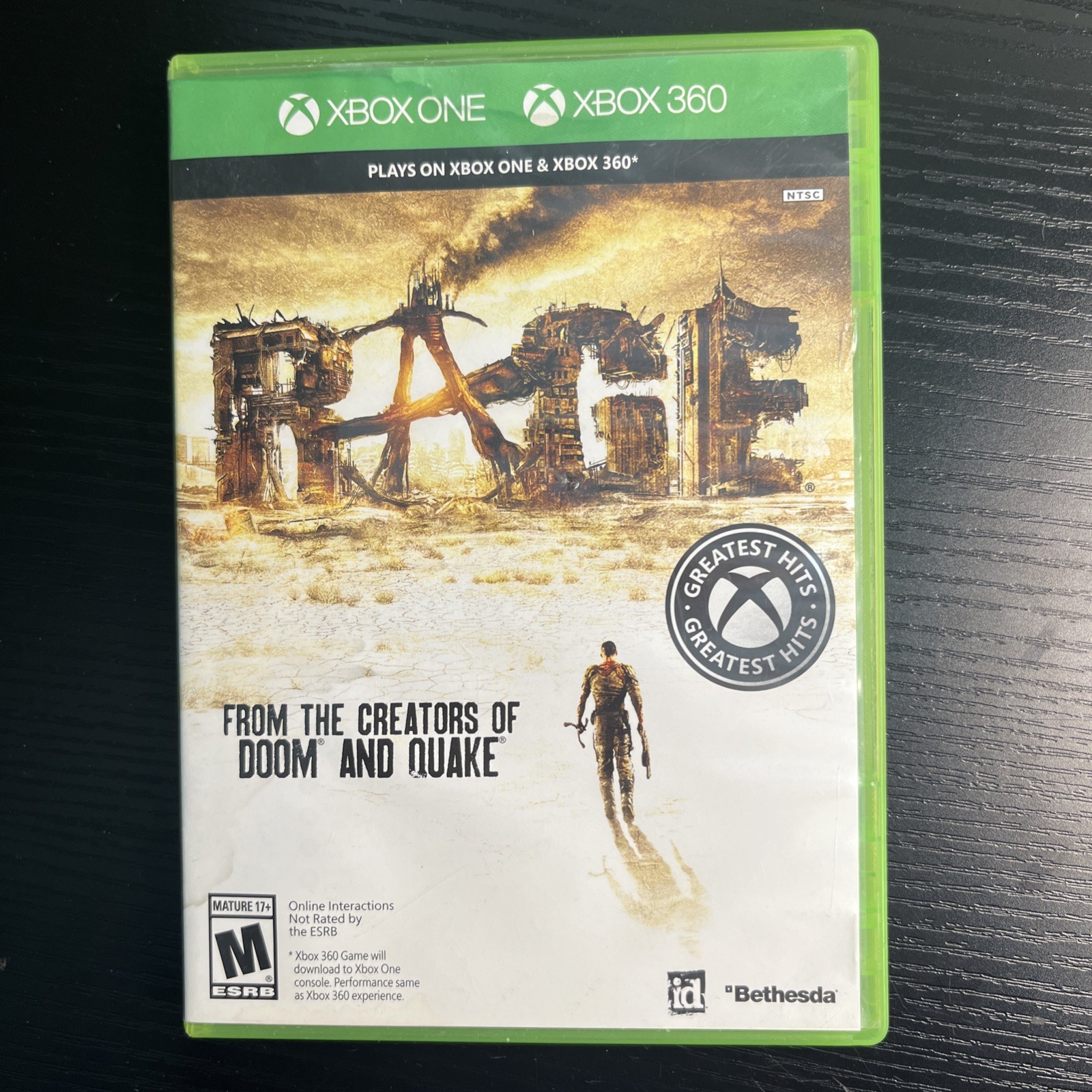 Rage (Microsoft Xbox 360, 2011) CIB TESTED WORKS