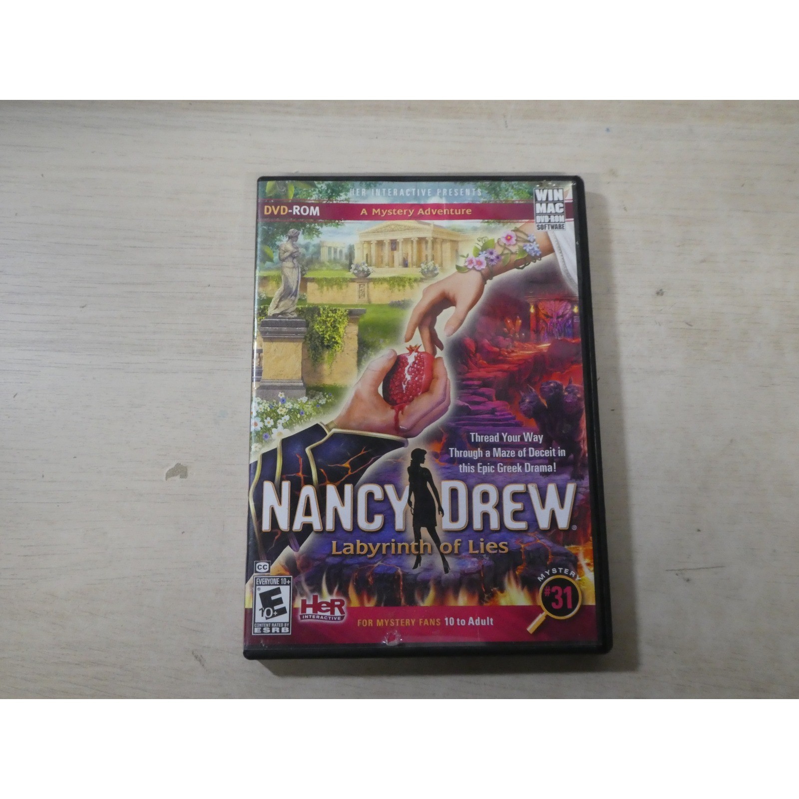 Nancy Drew Labyrinth of Lies Case with The Shattered Medallion Disc PC Mac DVD