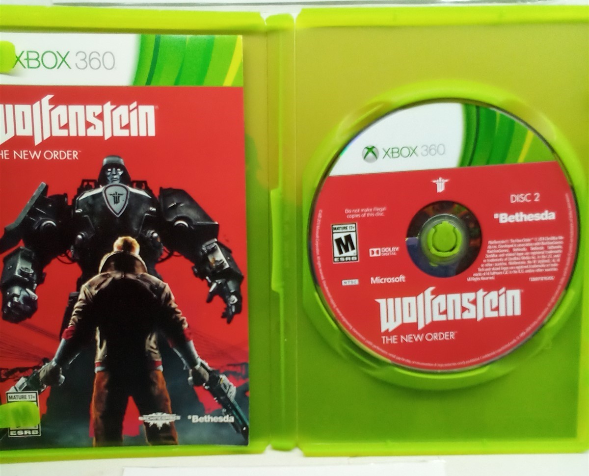 Wolfenstein: The New Order (Xbox 360, 2014) Complete Tested Working – Free Ship